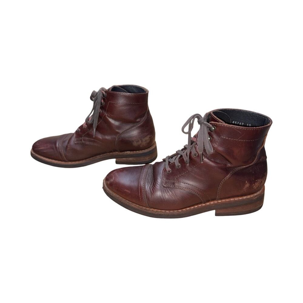 Thursday Boot Company CAPTAIN Brown Leather Cap Toe Combat Boots   Size: US 9.5 - Picture 4 of 8
